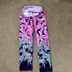 Lilly Pulitzer zebra/Flower print Luxletic leggings